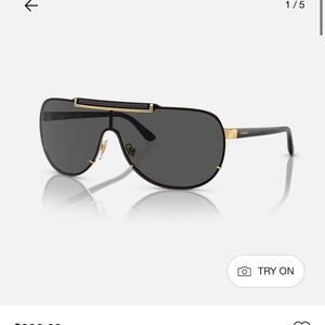 Versace Black and Gold Sunglasses